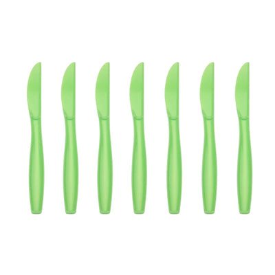 10pcs Green Spoons, Knives, Forks - Partyshakes Knives Tableware