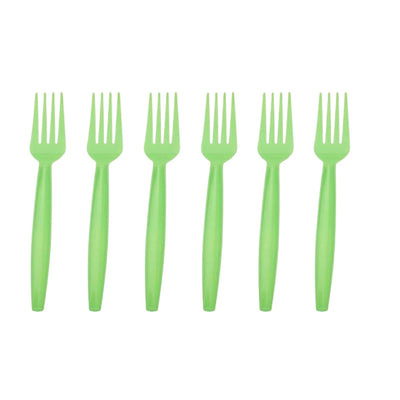 10pcs Green Spoons, Knives, Forks - Partyshakes Forks Tableware