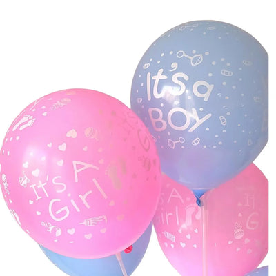 10pcs Pink and Blue Baby Shower Party Balloons