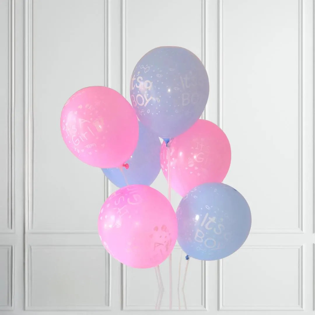 10pcs Pink and Blue Baby Shower Party Balloons