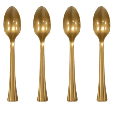10pcs Premium Gold Spoons, Knives, Forks - Partyshakes Spoons Tableware