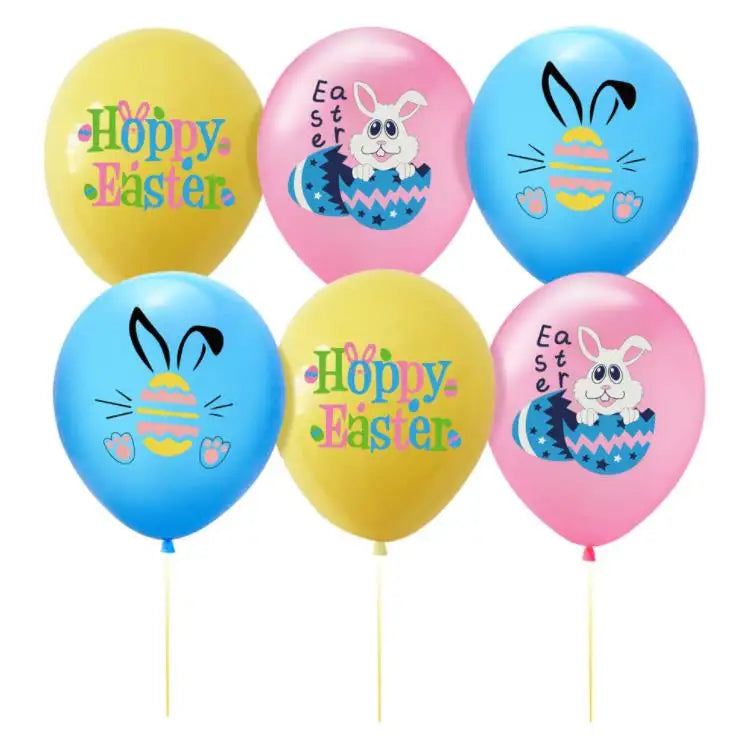 15pcs Happy Easter Balloons - Partyshakes