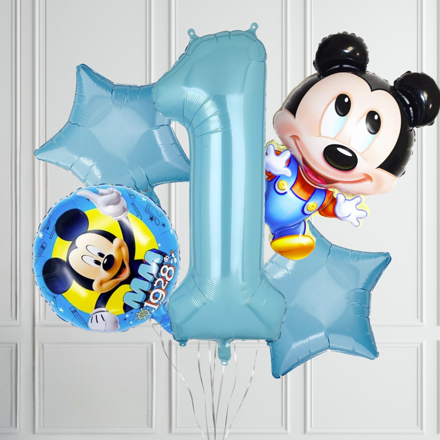 5pcs 40inch Kids Happy Birthday Mickey Mouse Balloon Set - Partyshakes 1 balloons