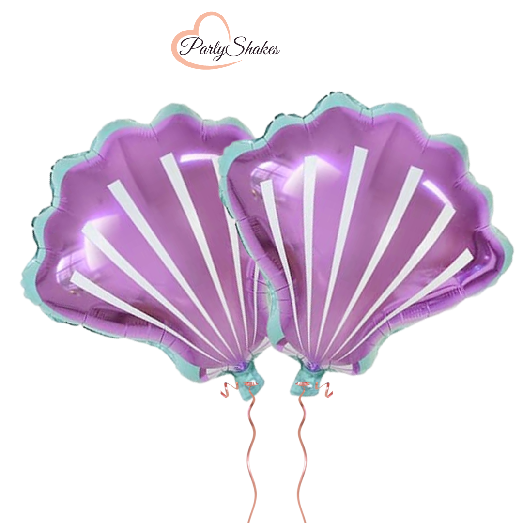 22″ Purple Shell Party Foil Balloon - Partyshakes Balloons