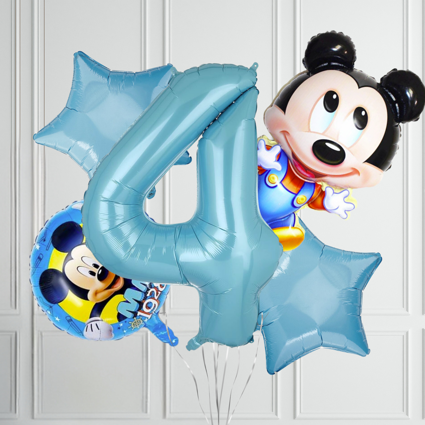 5pcs 40inch Kids Happy Birthday Mickey Mouse Balloon Set - Partyshakes 4 balloons