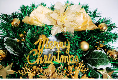 30cm Merry Christmas Wreath for Door