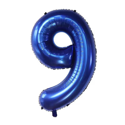 40-inch Dark Blue Number 0-9 Foil Balloon for Birthdays