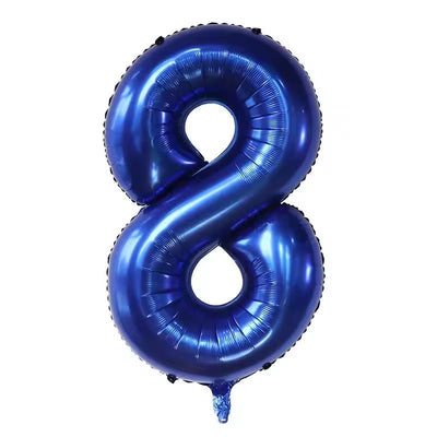 40-inch Dark Blue Number 0-9 Foil Balloon for Birthdays