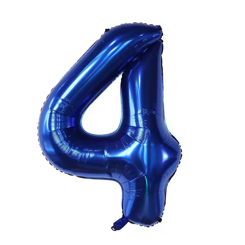 40-inch Dark Blue Number 0-9 Foil Balloon for Birthdays