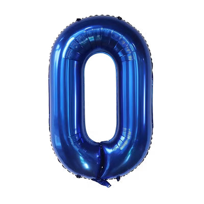 40-inch Dark Blue Number 0-9 Foil Balloon for Birthdays