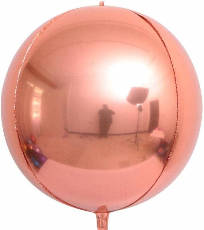 Giant 22" Silver, Gold or Rose Gold Orb Foil Balloon - Partyshakes Rose Gold Balloons