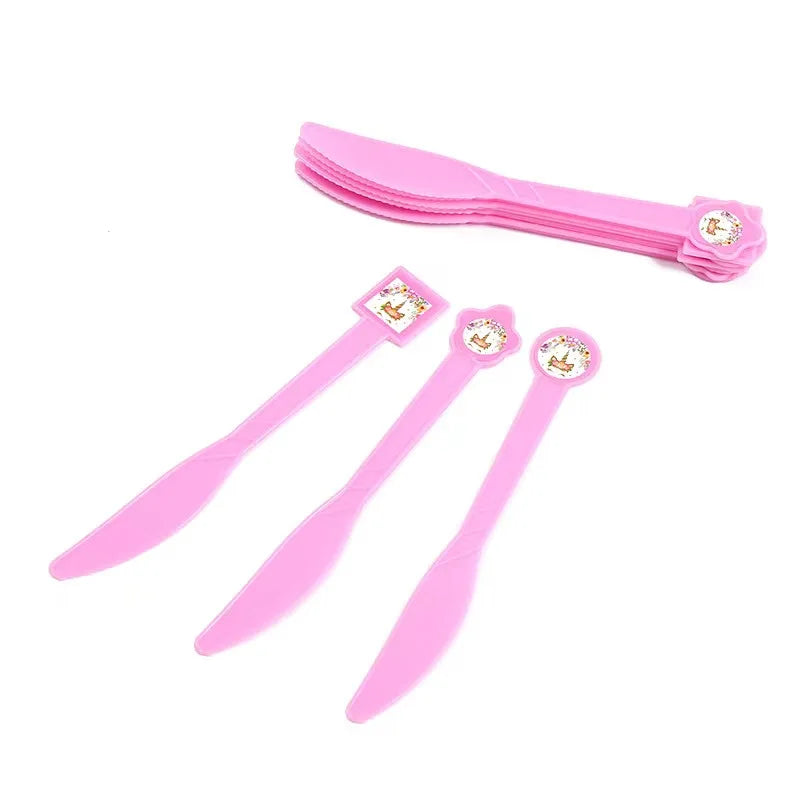 6pcs Unicorn Party Knives, Forks and Spoons - Partyshakes Knives Tableware