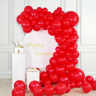 Red Balloon Garland Arch with 18inch Red Balloons