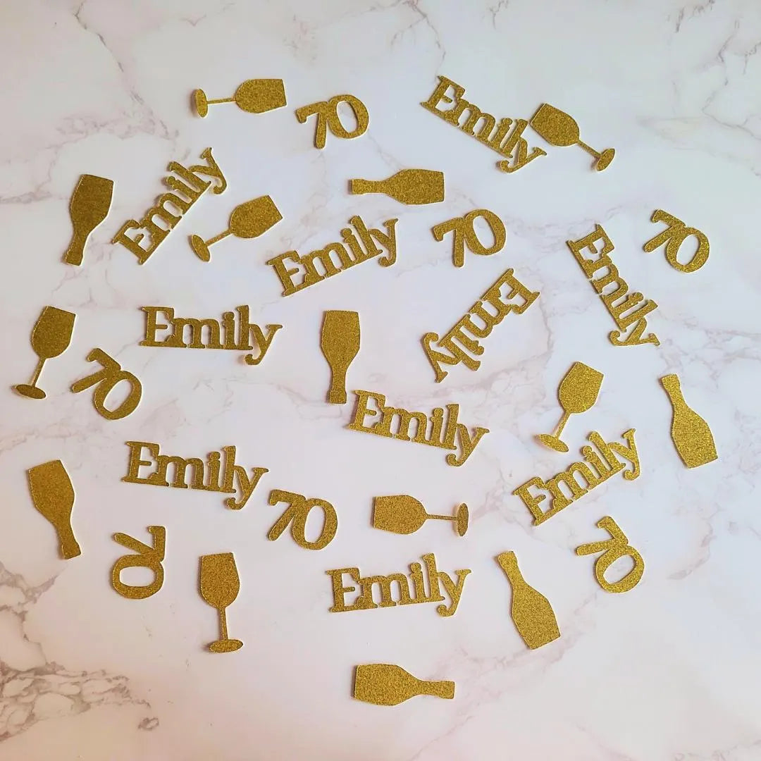 Custom 70pcs Happy Birthday Table Confetti Decorations