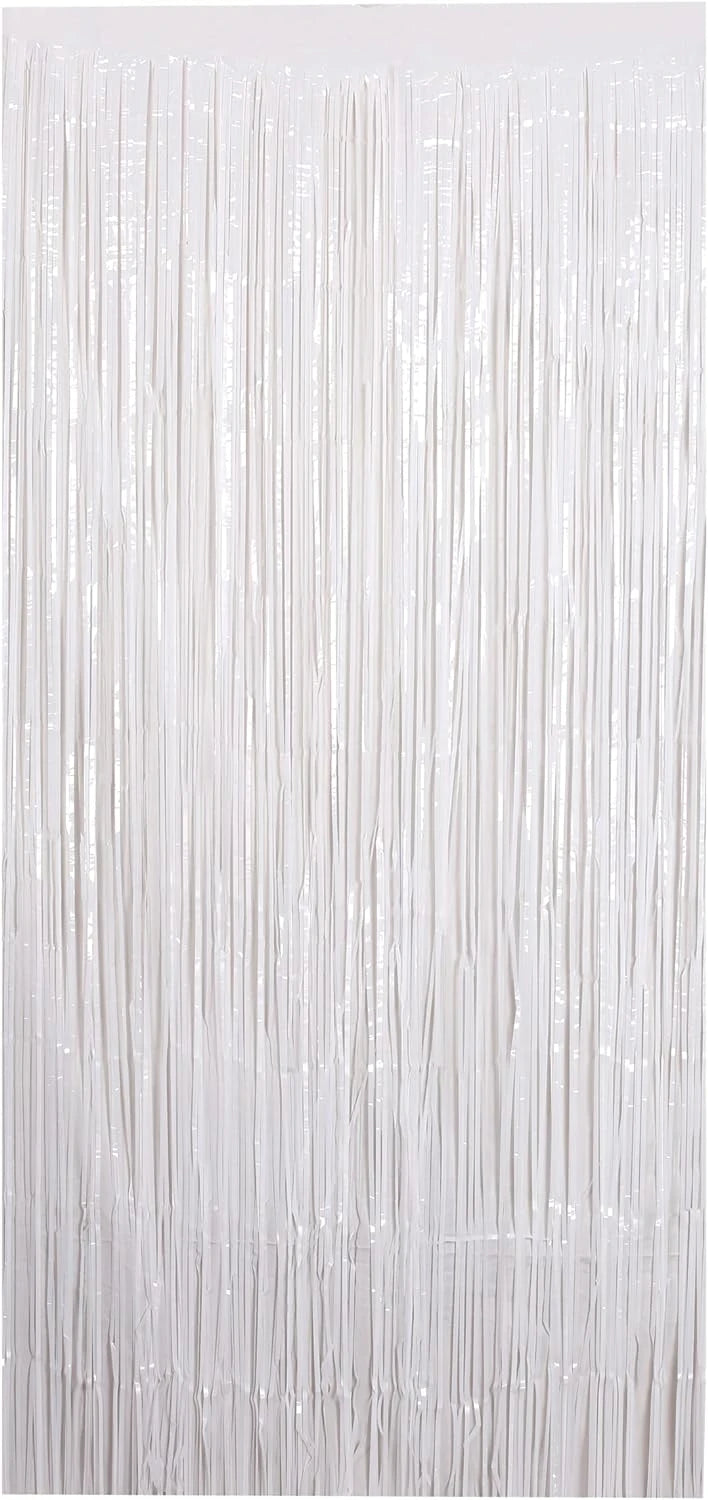 Fringe Backdrop White - Partyshakes Curtains