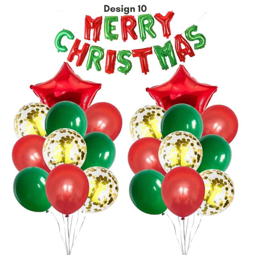 Merry Christmas Balloon Bundle set