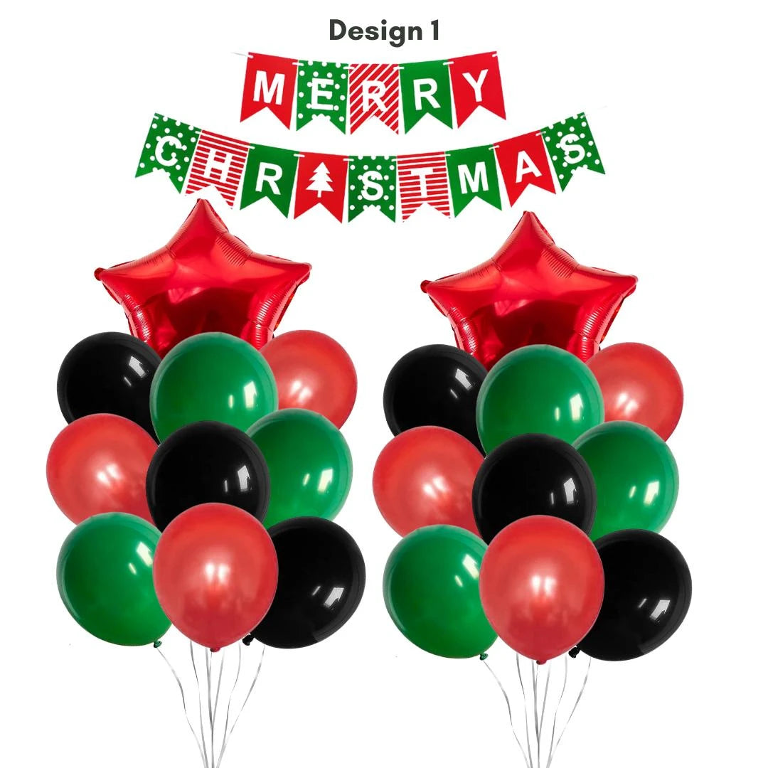 Merry Christmas Balloon Bundle set