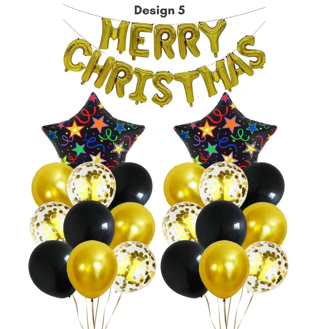 Merry Christmas Balloon Bundle set