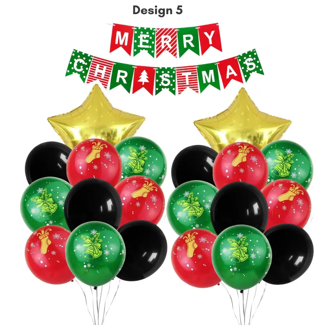 Merry Christmas Balloon Bundle set