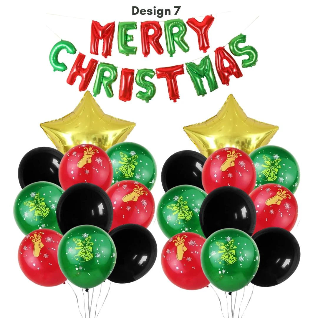 Merry Christmas Balloon Bundle set