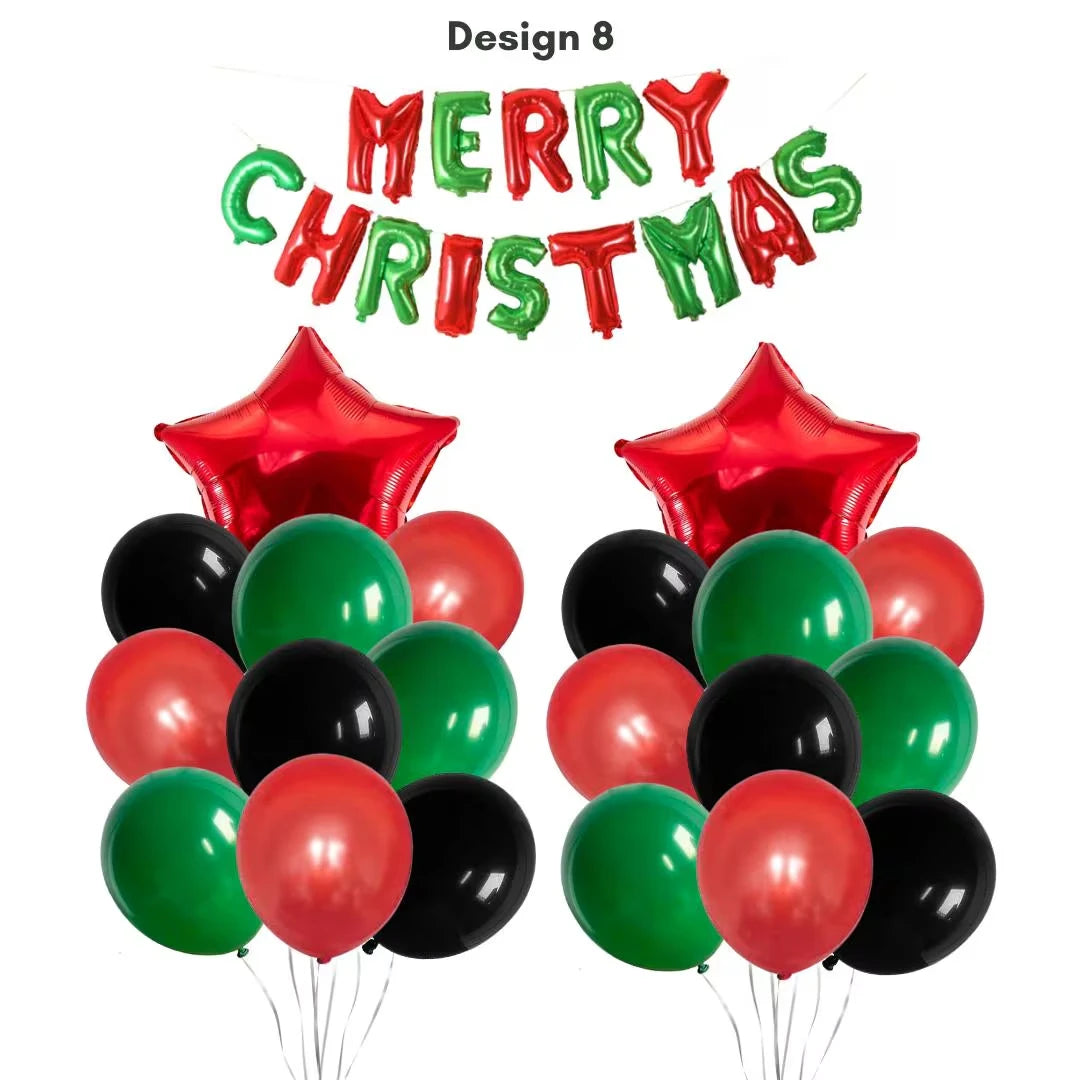 Merry Christmas Balloon Bundle set