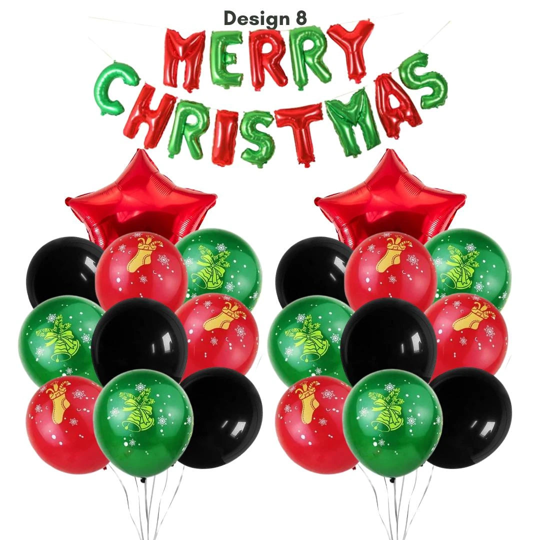 Merry Christmas Balloon Bundle set