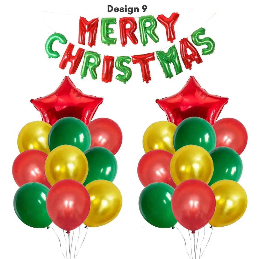 Merry Christmas Balloon Bundle set