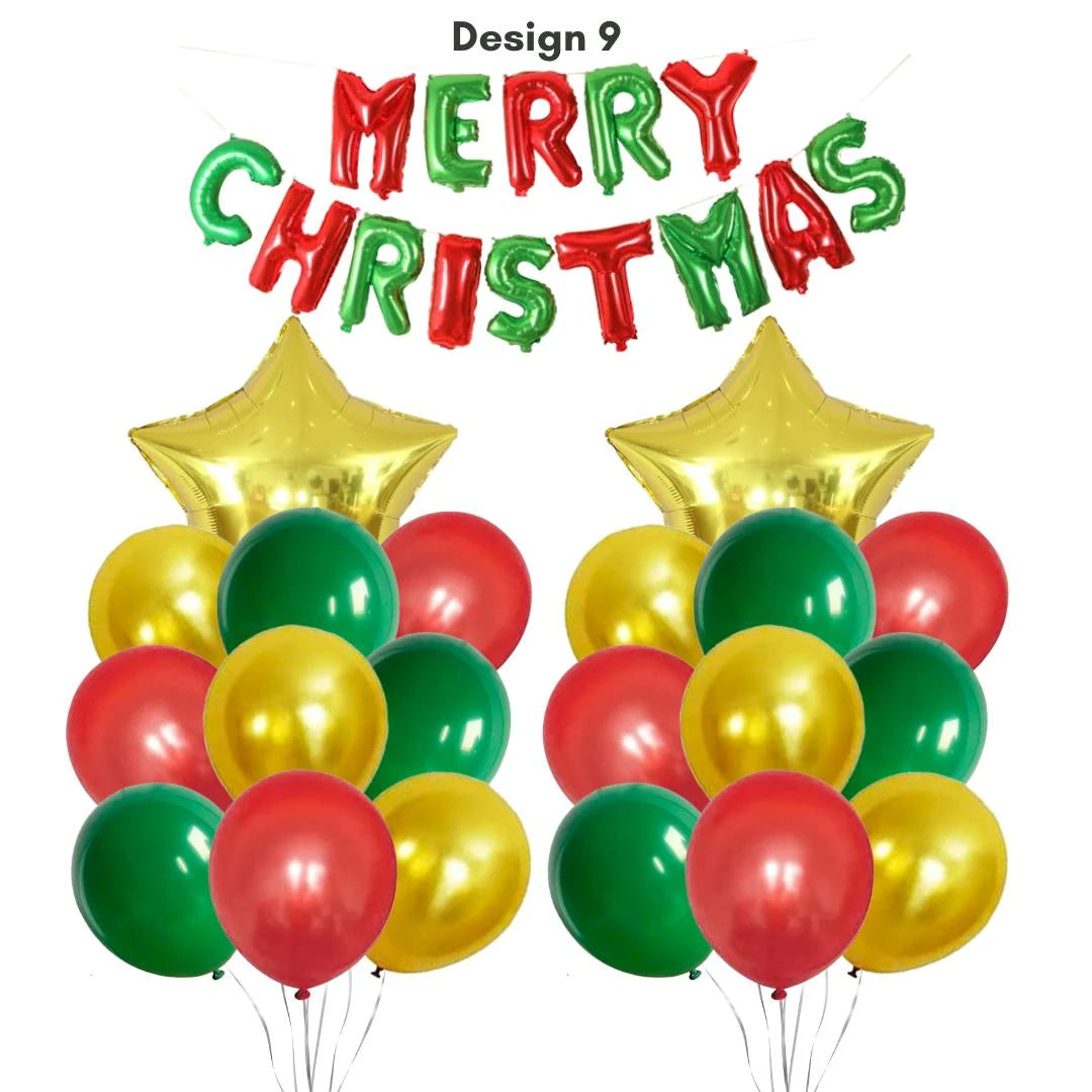 Merry Christmas Balloon Bundle set