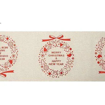 Merry Christmas and Happy New Year Table Runner