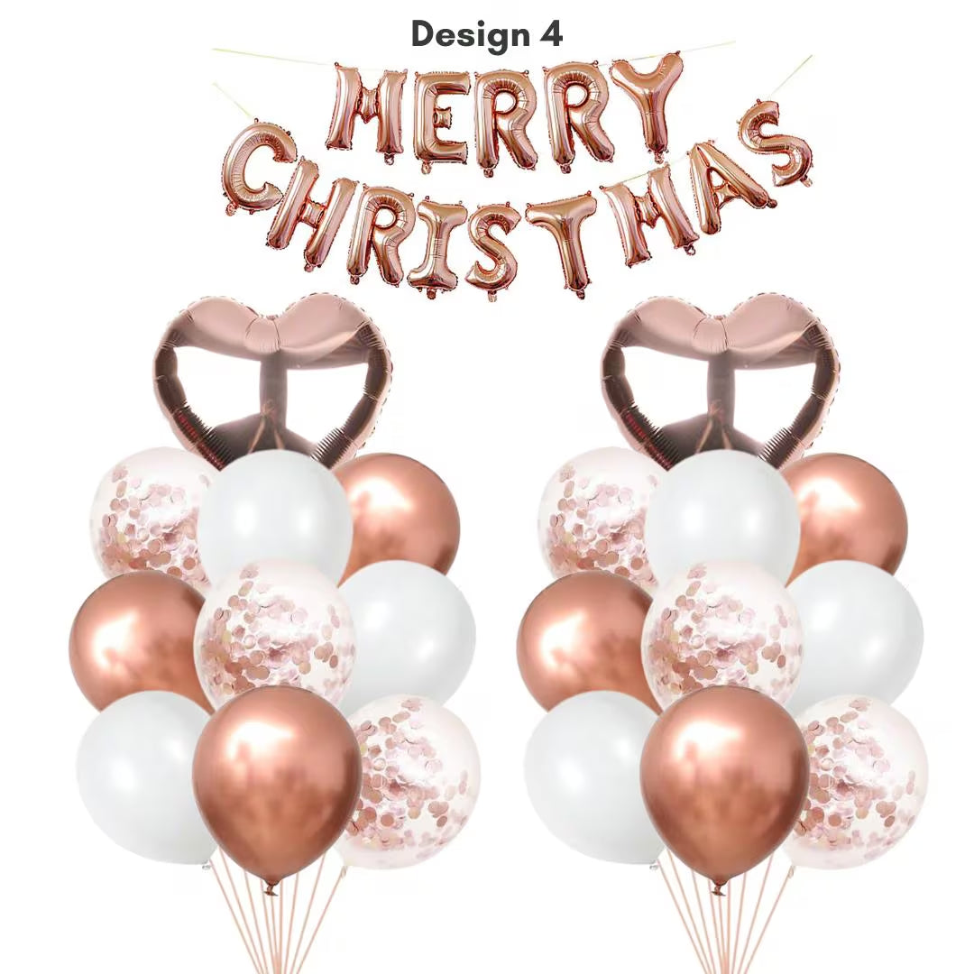 Merry Christmas Balloon Bundle set