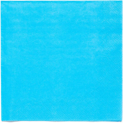 Pack of 20 Turquoise Paper Napkins - 2Ply - Partyshakes Party Supplies