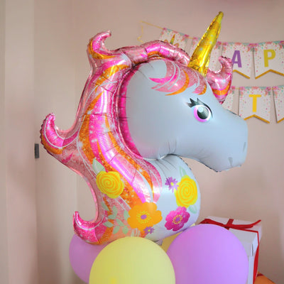 Pastel Rainbow Unicorn Birthday Balloon Garland Arch Kit