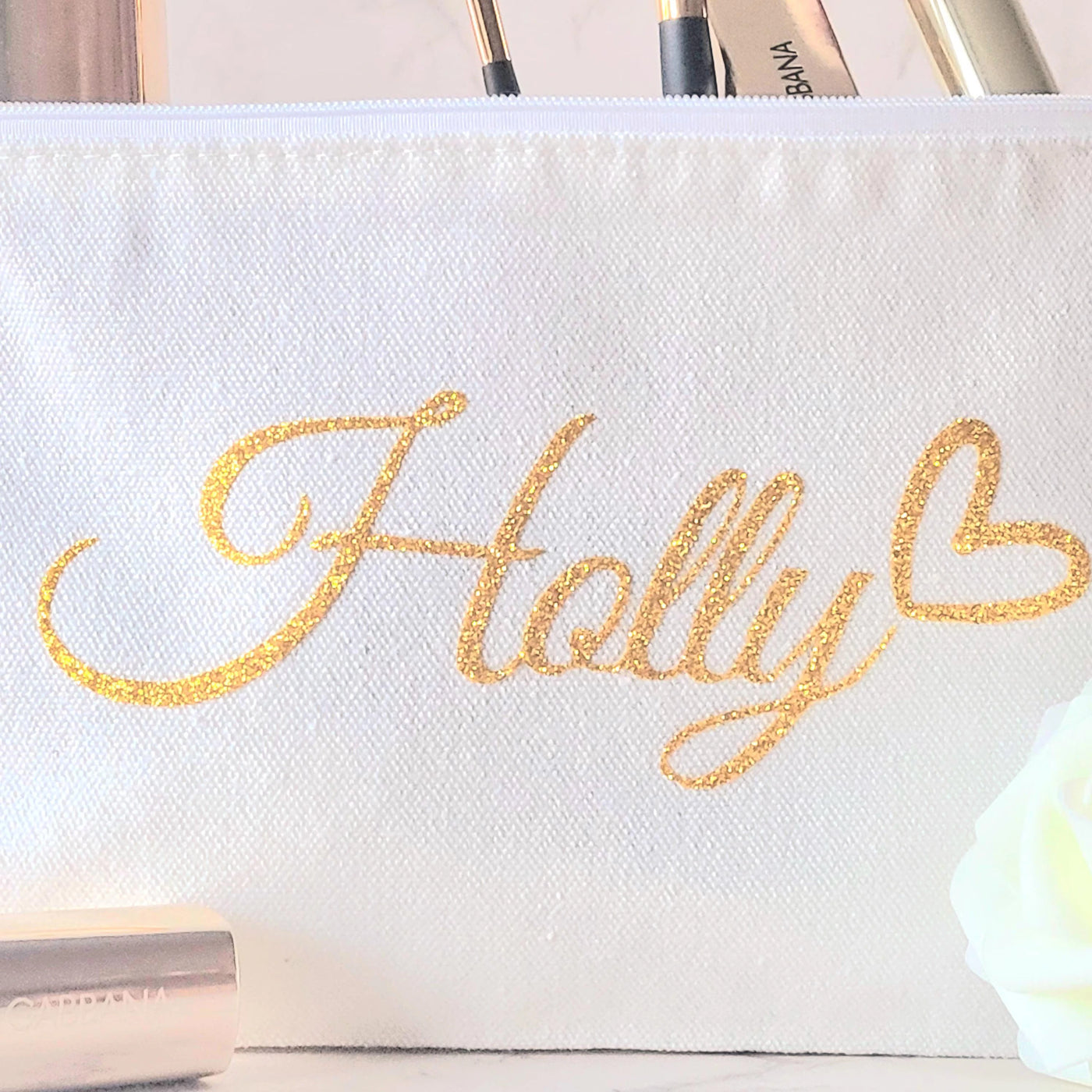 Personalised Name Makeup Bag, Gift for Birthday, Christmas, Hen do