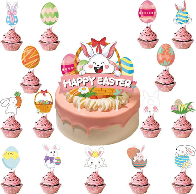 Happy Easter Cake and Cupcake Topper - Partyshakes