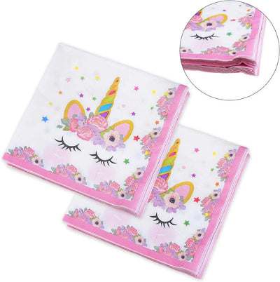 Unicorn Birthday Party Tableware Set for 6 Guests