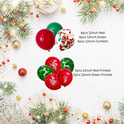 Our 40pcs Christmas-inspired balloons are perfect for festive holiday gatherings, like Xmas New Year's Eve, baby showers, weddings, and outdoor festivals. They bring a feeling of joy and good fortune to all special occasions and create a delightful, cheerful atmosphere.