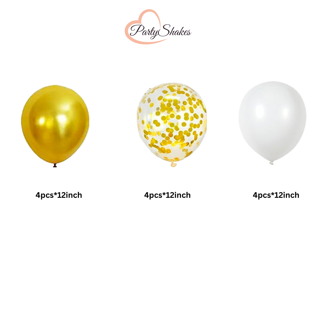 Welcome your guests with this elegant gold glitter Happy Birthday banner and matching Metallic gold balloon decoration. Perfect for all ages, this decoration is a must-have for any birthday celebration.