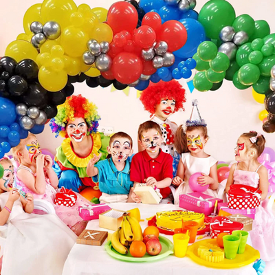 Giant Rainbow Balloon Garland for Birthdays and Super hero decoration - Partyshakes Balloons