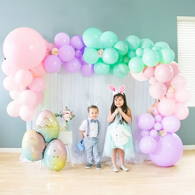 Giant Balloon Macaron Rainbow Pastel Party Balloon Garland Arch Kit 