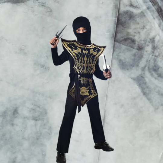 Kids Ninja Assassin Costume, Halloween Ninja Costume, Ninja Costume