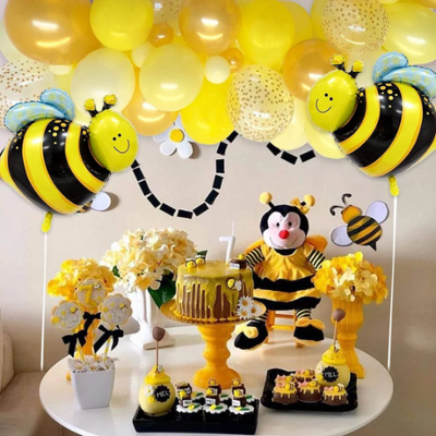 Bumble Bee Balloons Garland for Summer Balloon Decorations