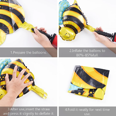 Bumble Bee Balloon Arch Kit for Summer Balloon Decorations