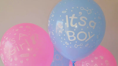 10pcs Pink and Blue Baby Shower Party Balloons