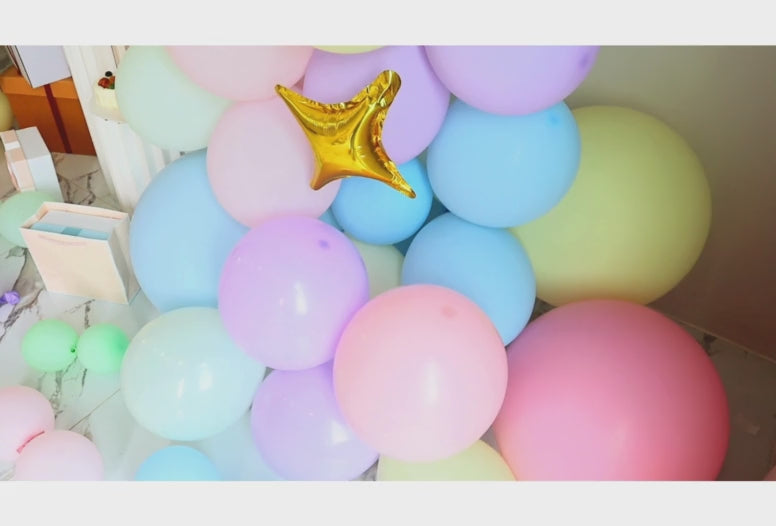 Pastel Rainbow Unicorn Birthday Balloon Garland Arch Kit