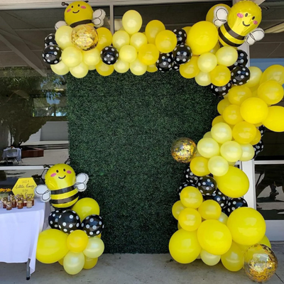 Double Stuffed/Layered Bumble Bee Balloon Garland for Birthdays - Partyshakes balloons