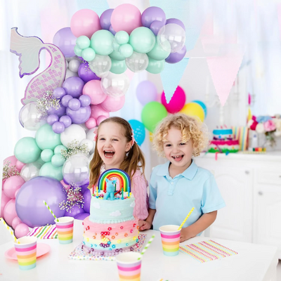 Giant Mermaid Balloon Garland Arch for Birthday Parties