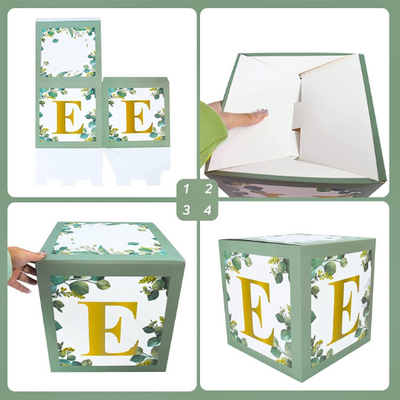 3pcs Sage Green ONE Blocks with Gold Letters for Birthday - Partyshakes Baby Blocks