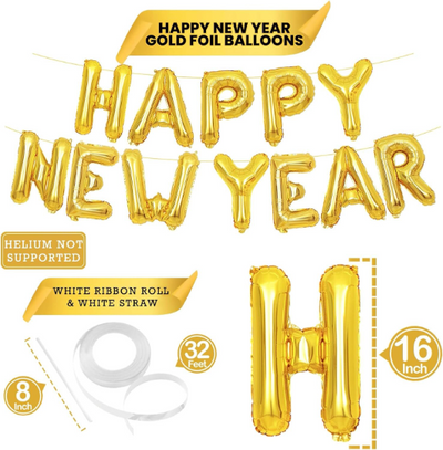 2024 Happy New Year Eve Party Banner - Partyshakes Banners