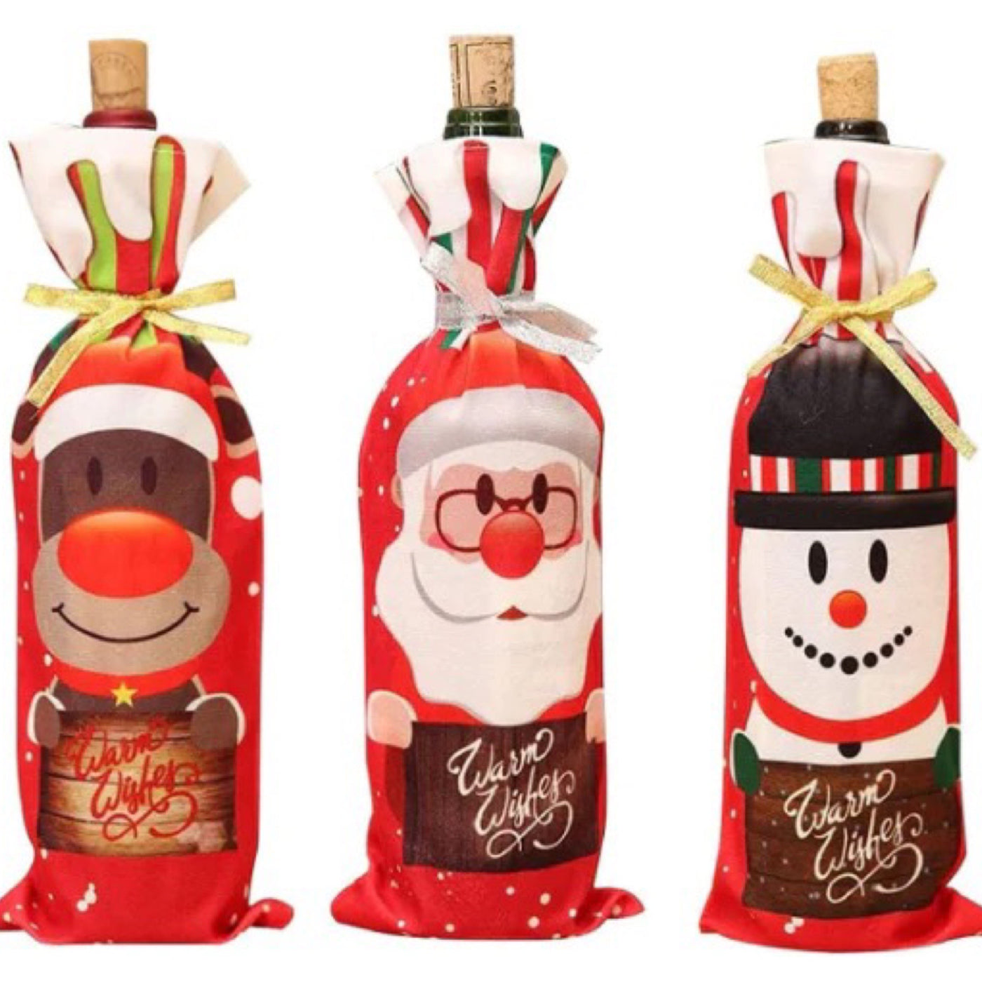 Christmas Wine Bottle Bag Cover