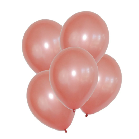 Rose Gold and White Balloon Bouquet for Valentine's Day - Partyshakes Balloons